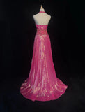 Shiny Prom Dress V-neck Pleated Crystal Long Evening Dresses Gala Dress Party Dresss HZ0319