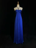 Sexy Prom Dress Blue A Line Halter Pleated Long Gala Dress Evening Dresses Party Dress HZ0319