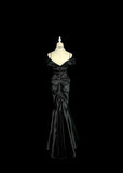 Stunning Prom Dress Black Off Shoulder Pleated Mermaid Evening Dresses Gala Dress HZ0319