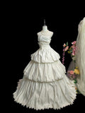 Elegant Strapless Pleated Wedding Gown Wedding Dress HZ0319