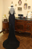 Shiny Prom Dress Halter Rhinestone Long Prom Dress Evening Dress Gala Dress HZ0319