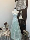 Pretty Prom Dress A Line Sweetheart Tulle Evening Dress Gala Dress HZ0319