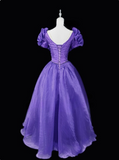 Pretty Prom Dress V-neck Pleated Evening Dress Ball Gown HZ0319