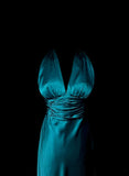 Elegant Prom Dress V-neck Pleated Long Prom Dress Evening Dress Birthday Party Dress HZ0319