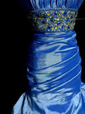 Charming Prom Dress Strapless Pleated Mermaid Evening Dress Gala Dress HZ0319