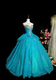 Pretty Prom Dress Sweetheart Tulle Ball Gown Sweet 16 Dress Birthday Outfits HZ0319