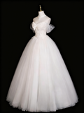 Elegant Wedding Dress Sweetheart Tulle Pleated Wedding Dress HZ0319