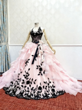 Elegant Prom Dress Halter Ruffle Ball Gown Quinceanera Dress Evening Dress HZ0319