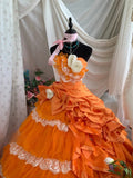 Charming Prom Dress Strapsless Pleated Tulle Ball Gown Evening Dress Quinceanera Dress HZ0319
