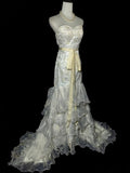 Charming Wedding Dress Sweetheart Ruffle Tiered Mermaid Wedding Dress HZ0319