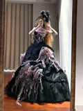 Charming Prom Dress Strapless Pleated Ball Gown Birthday Party Dress HZ0319