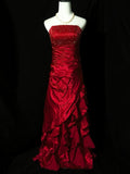 Stunning Prom Dress A Line Strapless Pleated Tiered Evening Dress Gala Dress HZ0319