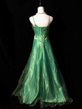 Stunning Prom Dress A Line Spaghetti Straps Tulle Flower Evening Dress Birthday Party Dress HZ0319
