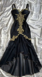 Stunning Prom Dress Spaghetti Straps Mermaid Evening Dress Birthday Party Dress HZ0319