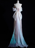 Luxury Prom Dress Off Shoulder Evening Dress Gala Dress Birthday Dress HZ0319