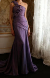 Elegant Prom Dress One Shoulder Pleated Evening Dress Gala Dress HZ0319