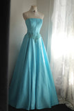 Stunning Prom Dress A Line Strapless Pleated Evening Dress Gala Gown Cocktail Dress HZ0319
