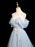 Stunning Prom Dress Off Shoulder Pleated Tulle Gala Dress Evening Dress HZ0319