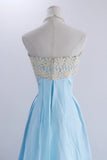 New Arrival Prom Dress Baby Bule Strapless Pleated Evening Dress Birthday Party Dress Formal Dress HZ0319