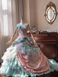 Romantic Prom Dress Strapless Pleated Tulle Quinceanera Dress Ball Gown Evening Dress HZ0319