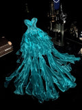 New Design Prom Dress Sweetheart Ruffle Birthday Party Dress Evening Dress HZ0319