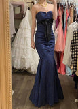 Elegant Prom Dress Strapless Pleated Gala Dress Formal Dress Evening Dress HZ0319