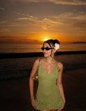 Cute Olive Green V-neck Sheath Knitted Homecoming Dress Party Dress HZ0319