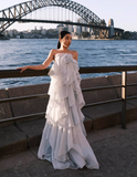 Simple Fashion 3D Flower Halter Dress Design A-line Tulle Women Tiered Party Dress, HZ0319
