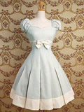 Retro Khaki A-Line Bowdot Short Party Dress Vintage Homecoming Dress, HZ0319