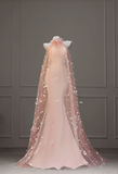 Pink Halter Neck Mermaid Tulle Pretty Long Evening Party Dress Birthday Outfits, HZ0319