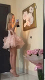 Lovely Pink Sweetheart A-Line Homecoming Dresses Short Birthday Outfits, HZ0319
