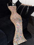Gorgeous Shiny Beaded Exquisite Embroidery Mermaid Long Evening Dress Prom Dresses HZ0319