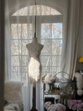 Vintage Beige Sequin Beading Appliques Spaghetti Strap A-line V-neck Party Dresses Homecoming Dresses, HZ0319